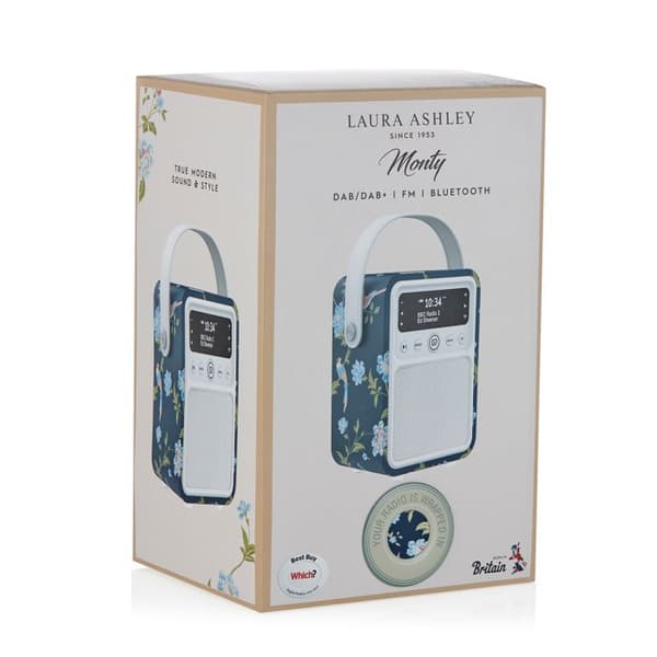 Radio Bärbar - Laura Ashley - Elveden Marine - DAB Plus - Bluetooth - Väckradio