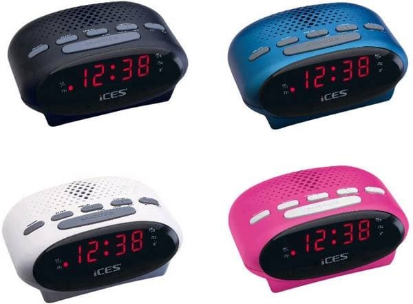 Lenco ICR-210 lyserød clockradio