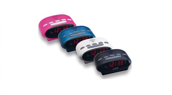Lenco ICR-210 lyserød clockradio