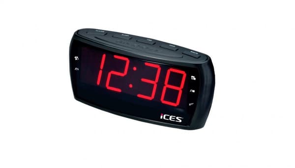Clockradio med FM-radio Lenco ICR-230-1 Sort