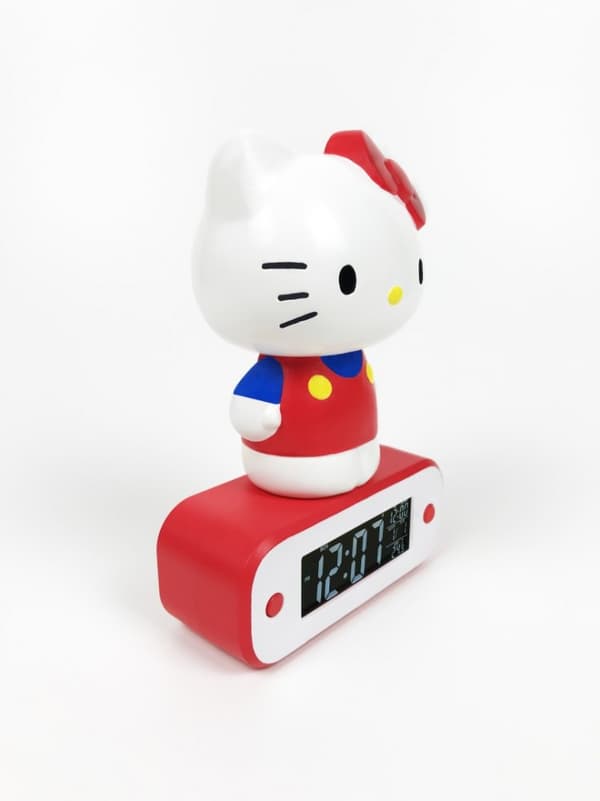 Vækkeur med LED-lampe med Hello Kitty-motiv