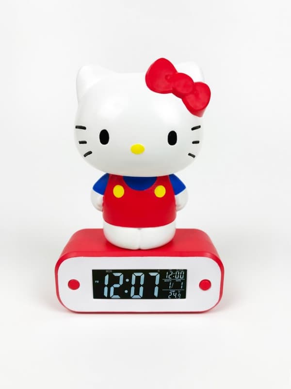 Vækkeur med LED-lampe med Hello Kitty-motiv