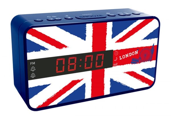 Bigben RR16FLAG - FM-klockradio med utbytbar panel KLOCKRADIO ALARM FM