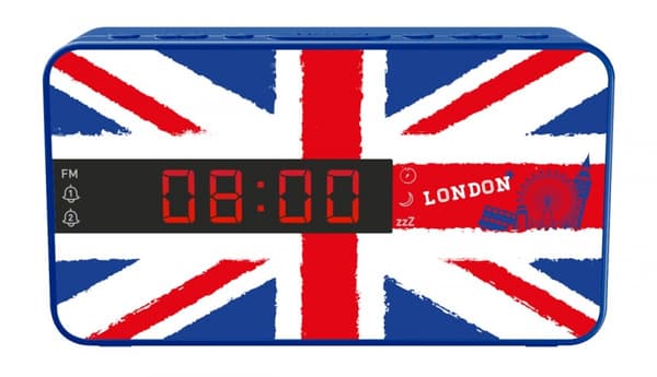 Bigben RR16FLAG - FM-klockradio med utbytbar panel KLOCKRADIO ALARM FM