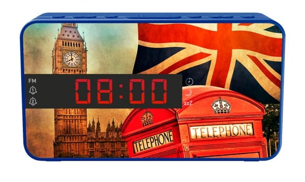 Bigben RR16FLAG - FM-klockradio med utbytbar panel KLOCKRADIO ALARM FM