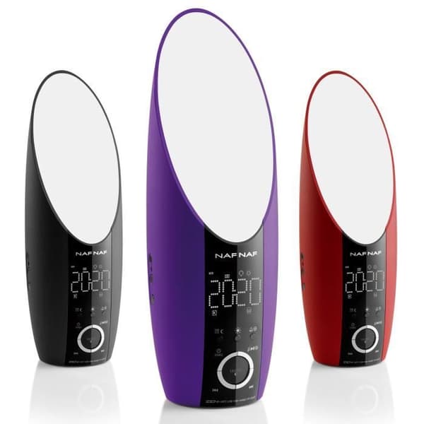 NAF NAF DNI050 ZEN - LEDS MP3 USB-ljus väckarklocka - Svart