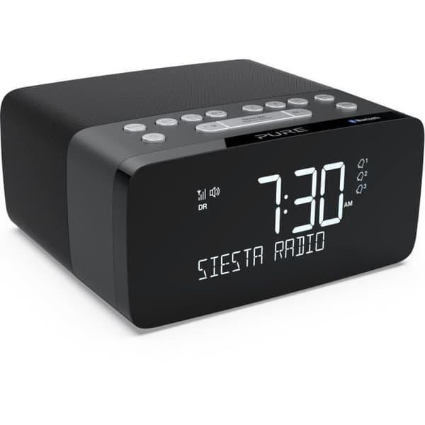 Klockradio - PURE - Siesta Charge - Digital radiotuner - DAB/DAB+/FM - Alarm snooze