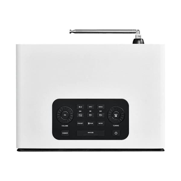 Sangean DDR-36 DAB+ BT vit klockradio - DAB/DAB+/FM - 20 förprogrammerade stationer - Bluetooth