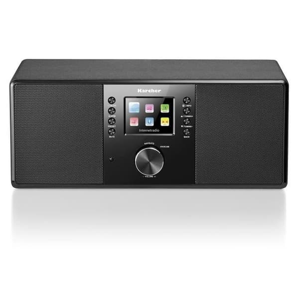 Karcher Dab 7000i Internet Radio Dab +-FM RDS - WiFi & Bluetooth - USB-anslutning - AUX-in - Väckarklocka med Dubbel Alarm Svart