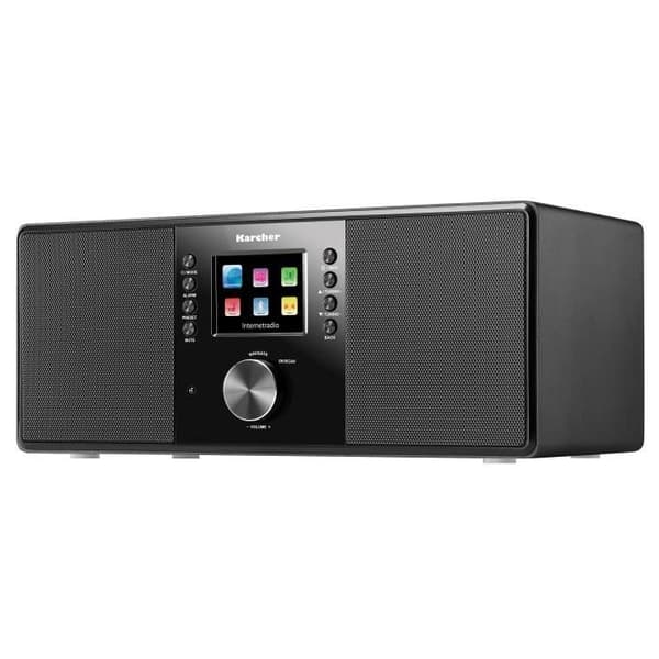 Karcher Dab 7000i Internet Radio Dab +-FM RDS - WiFi & Bluetooth - USB-anslutning - AUX-in - Väckarklocka med Dubbel Alarm Svart