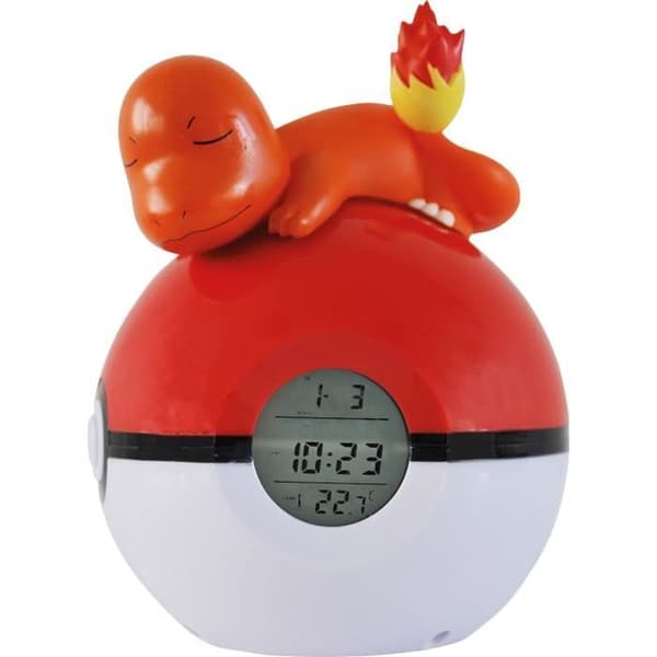 POKEMON Klockradio Charmander LED-lampa