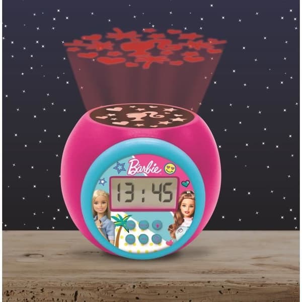 Barbie projektor väckarklocka med timer
