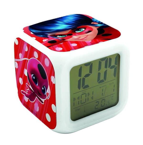 Barnväckarklocka Joy toy - 1 - Miraculous Alarm Clock Cube i presentförpackning - 8 x 8 x 8 cm, liten storlek