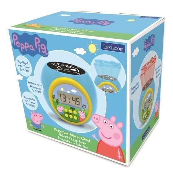 Peppa Pig projektor väckarklocka med timer