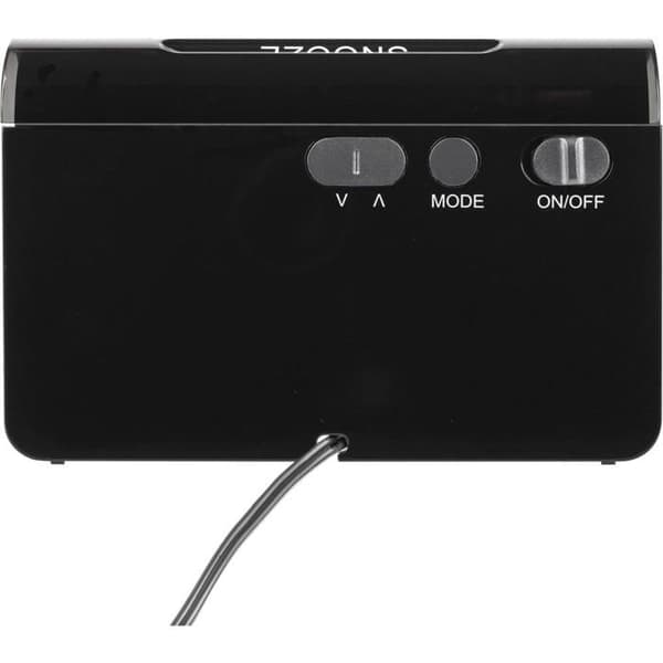Radioväckarklocka - TFA DOSTMANN - Icon 60.2543.05 - Svart - Alarm - Radiostyrd - Kompakta mått
