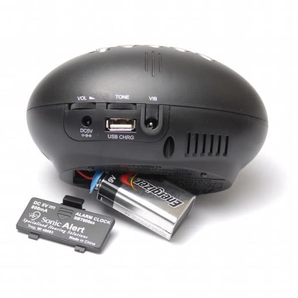 GEEMARC Sonic Traveler SBT 600SS hörselskydd väckarklocka - USB-port