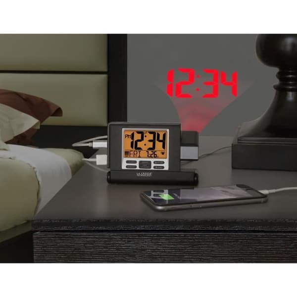 Resealarm med projektor La Crosse Technology WT525 Silver