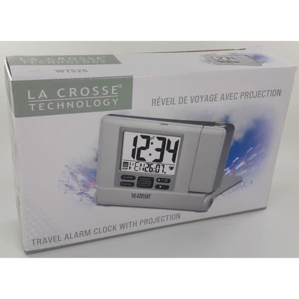 Resealarm med projektor La Crosse Technology WT525 Silver