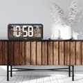 Miniatyrbild 3 av 4: GreenBlue GB214 digital klocka med temperatursensor 37x17cm väggmonterad Larm LED-display Att ställa på ett bord eller att hänga