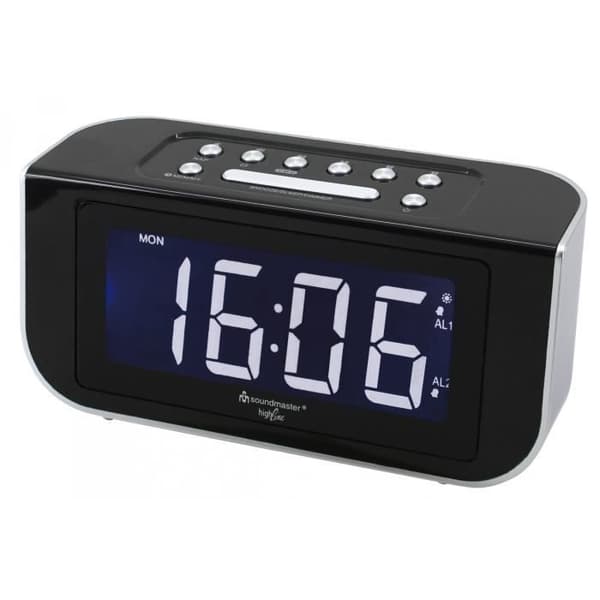 FM PLL klockradio - SOUNDMASTER FUR4005 - Dubbelt larm - Dimmer för display