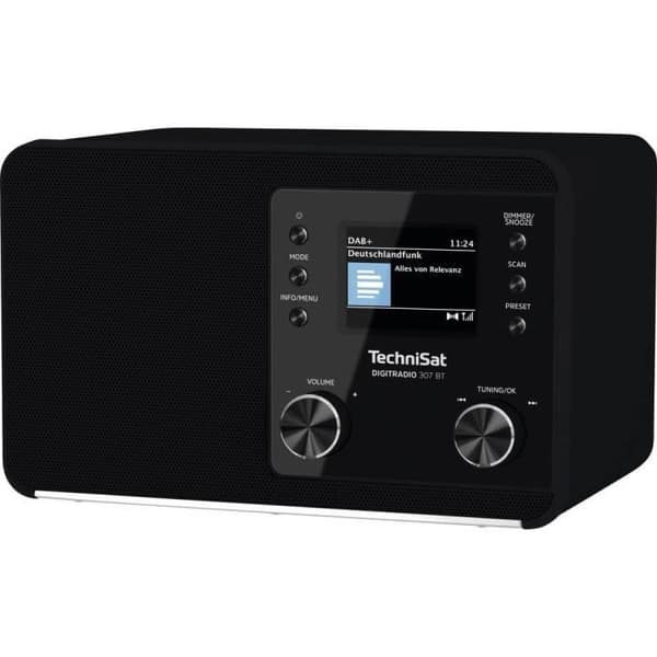 Radio - TechniSat - DIGITRADIO 307 BT - DAB, DAB+, FM - Bluetooth - Väckarklocka