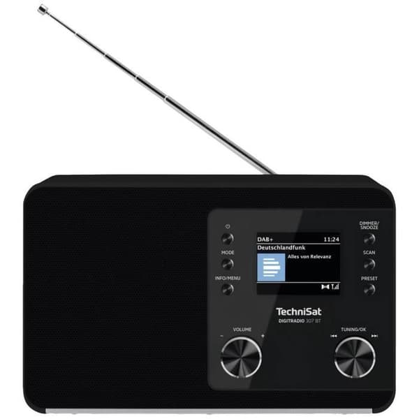 Radio - TechniSat - DIGITRADIO 307 BT - DAB, DAB+, FM - Bluetooth - Väckarklocka