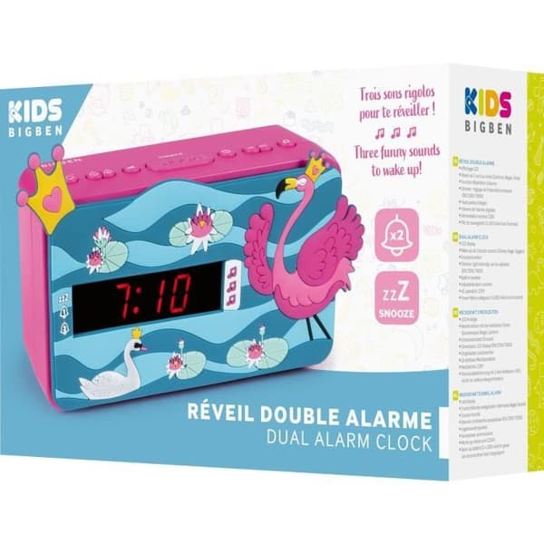BIGBEN R15PRINCESS 3D Bluetooth-högtalare med väckarklocka, 3D-effekt, dekoration, prinsessa