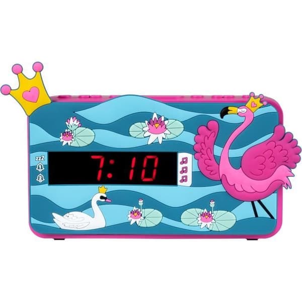 BIGBEN R15PRINCESS 3D Bluetooth-högtalare med väckarklocka, 3D-effekt, dekoration, prinsessa