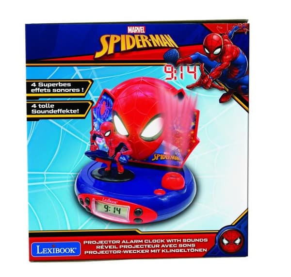 LEXIBOOK - SPIDERMAN - Børnevækkeurradio med projektionsbilleder