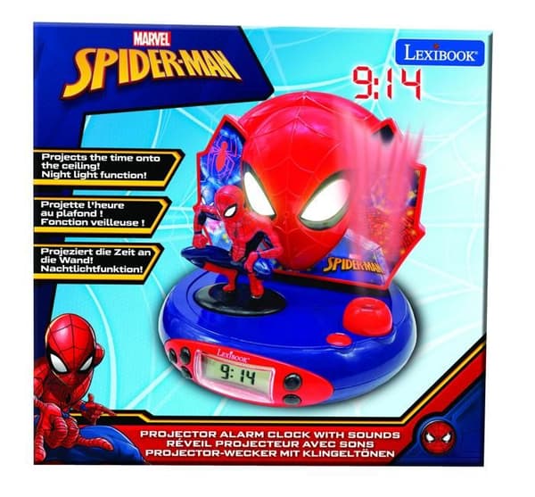 LEXIBOOK - SPIDERMAN - Børnevækkeurradio med projektionsbilleder