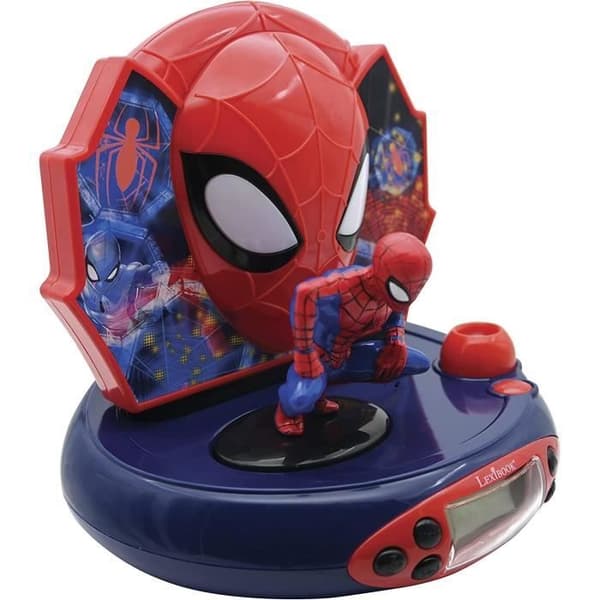 LEXIBOOK - SPIDERMAN - Børnevækkeurradio med projektionsbilleder