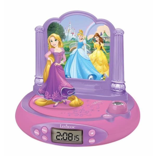 LEXIBOOK - DISNEY PRINCESS - Barnväckarradio med projektionsbilder