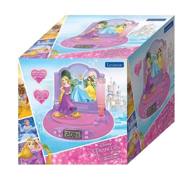 LEXIBOOK - DISNEY PRINCESS - Barnväckarradio med projektionsbilder