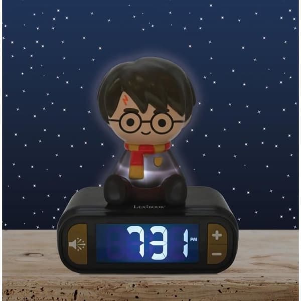 HARRY POTTER - Digitaalinen herätyskello - 3D-yövalo ja äänitehosteet