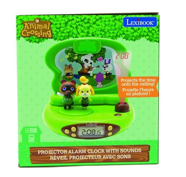 Animal Crossing - 3D-projektor väckarklocka med ljud