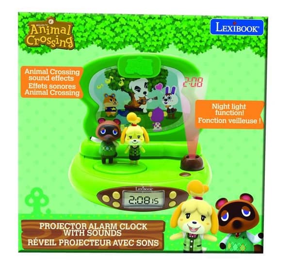 Animal Crossing - 3D-projektor väckarklocka med ljud