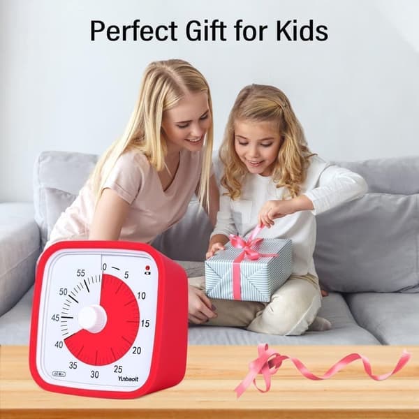 OBOSOE Visuell Timer för Klassrum & Barn - 60 minuter,Justerbar Volym, 10x10 cm