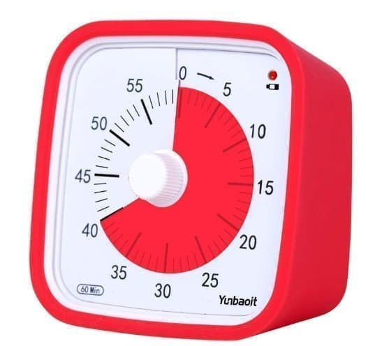 OBOSOE Visuell Timer för Klassrum & Barn - 60 minuter,Justerbar Volym, 10x10 cm