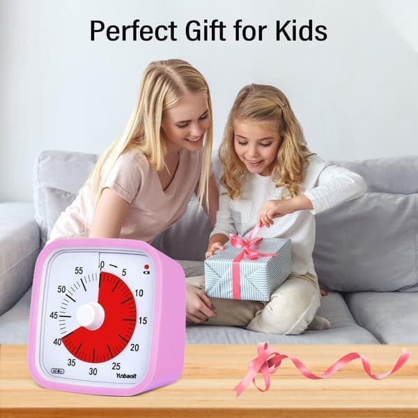 OBOSOE Visuell Timer för Klassrum & Barn - 60 minuter,Justerbar Volym, 10x10 cm
