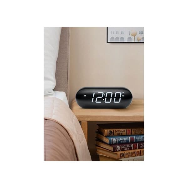 MUSE M-19 GL klockradio - PLL, 20 FM-stationer, dubbla larm, vit LED-display