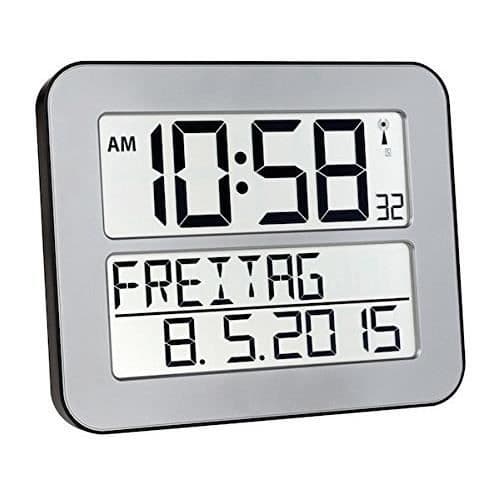 TFA Dostmann 60.4512.01 TimeLine Max Klockradio, Silver