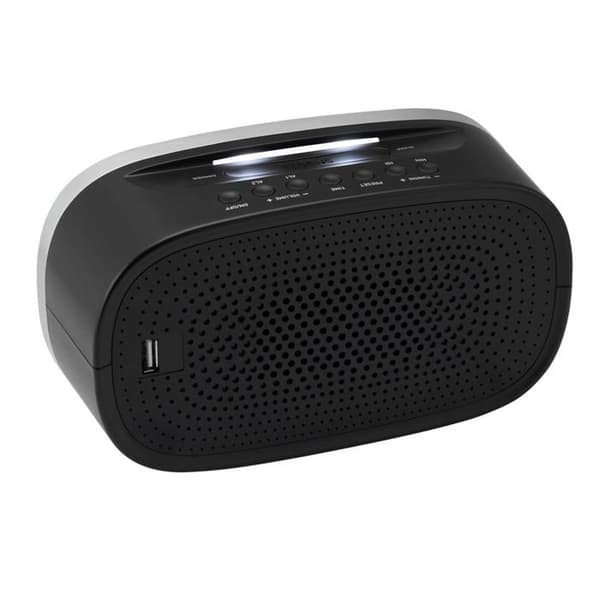 Vakna försiktigt med SONOCLOCK3100 klockradio från Grundig. Njut av kvalitetsljud och elegant design.