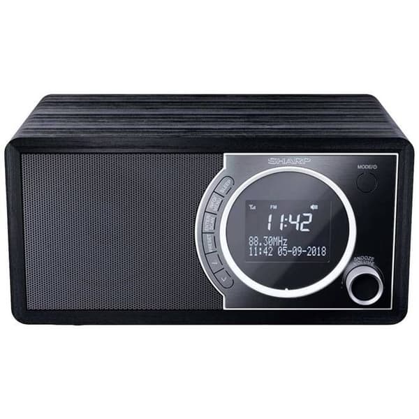 Bärbar digitalradio - SHARP - DR-450(BK) - DAB-DAB+-FM - Bluetooth 4.2 - Sömnlarm