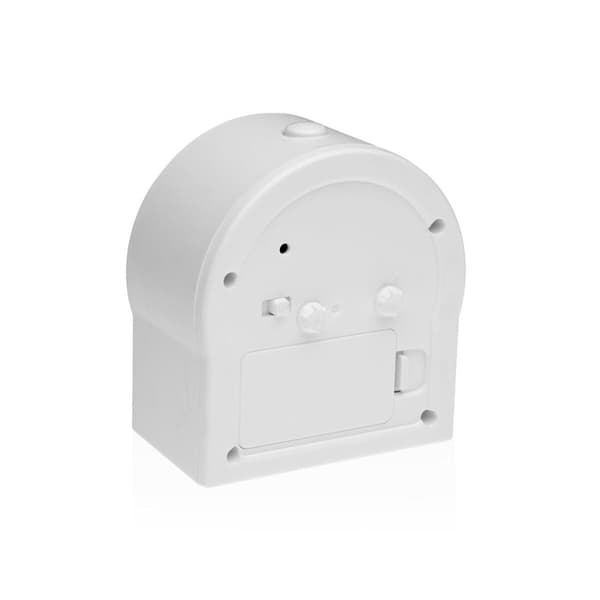 Väckarklocka Versa Vit Plast