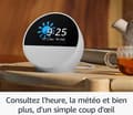 Miniatyrbild 6 av 6: Smart radio amazon Echo Spot i azul färg med kraftfullt och intensivt ljud, använd på dagen med god paj, usa el