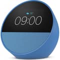 Miniatyrbild 1 av 6: Smart radio amazon Echo Spot i azul färg med kraftfullt och intensivt ljud, använd på dagen med god paj, usa el