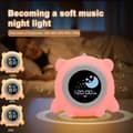 Miniatyrbild 3 av 7: Bomclap Digital väckarklocka för barn med LED nattlampa, snooze, 7 färger, uppladdningsbar