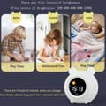 Miniatyrbild 2 av 6: Bomclap Digital väckarklocka för barn med LED nattlampa, snooze, 7 färger, uppladdningsbar
