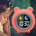 Miniatyrbild 1 av 6: Bomclap Digital väckarklocka för barn med LED nattlampa, snooze, 7 färger, uppladdningsbar