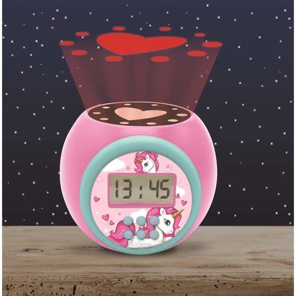 Unicorn projektor väckarklocka med timer